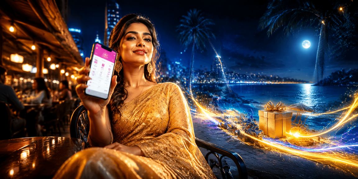 ঢাকায় শাড়ি পরা মহিলা মোবাইলে পেমেন্ট করে গেমস উপভোগ করছেন